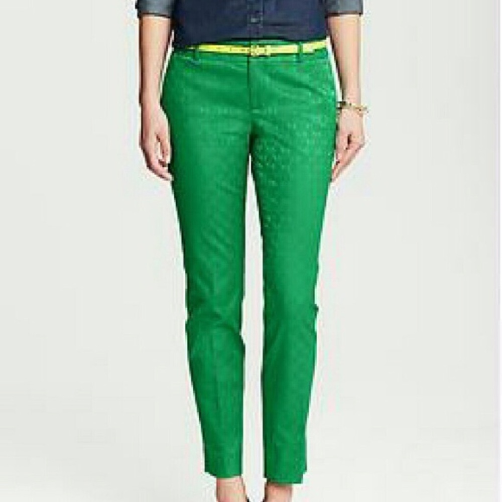 Banana Republic Emerald Green Hampton Pant